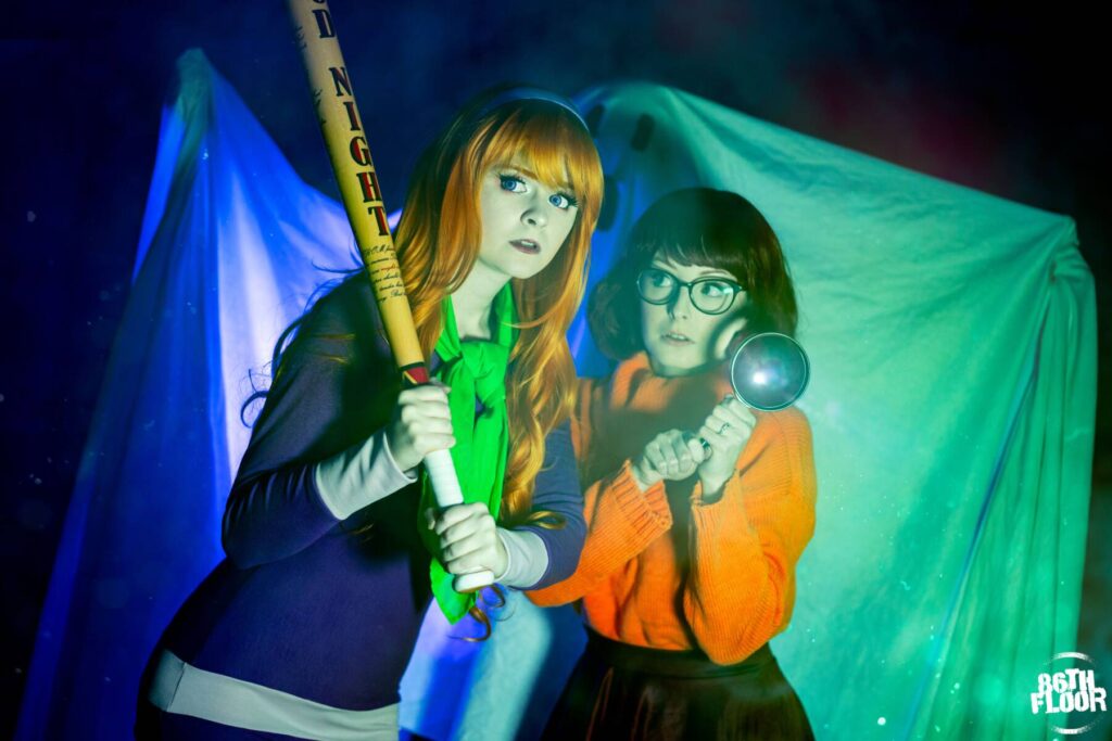 Daphne and Velma (Scooby Doo) Cosplayers
