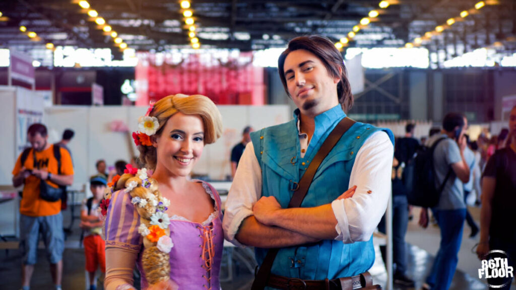 Tangled cosplayers at Japan Expo.