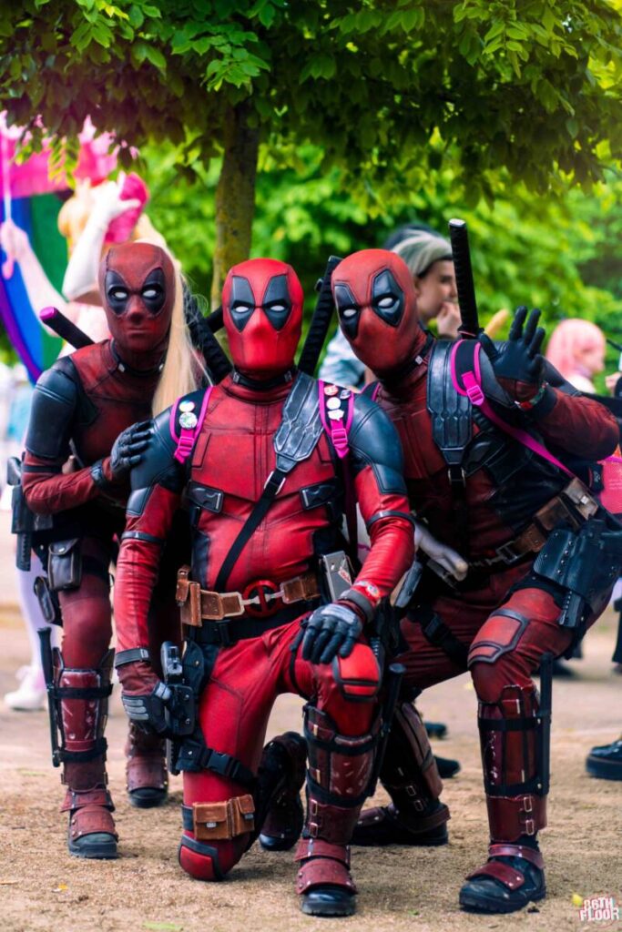 Deadpool Cosplayers at MCM London 2022 - 86th Floor Cosplay and Cons