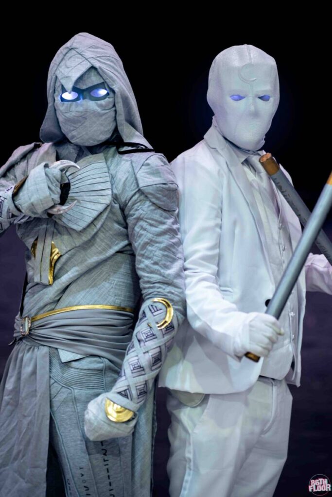 Moonknight and Mr Knight Cosplayers - Marvel - MCM 2022 - 86th Floor Cosplay and Cons