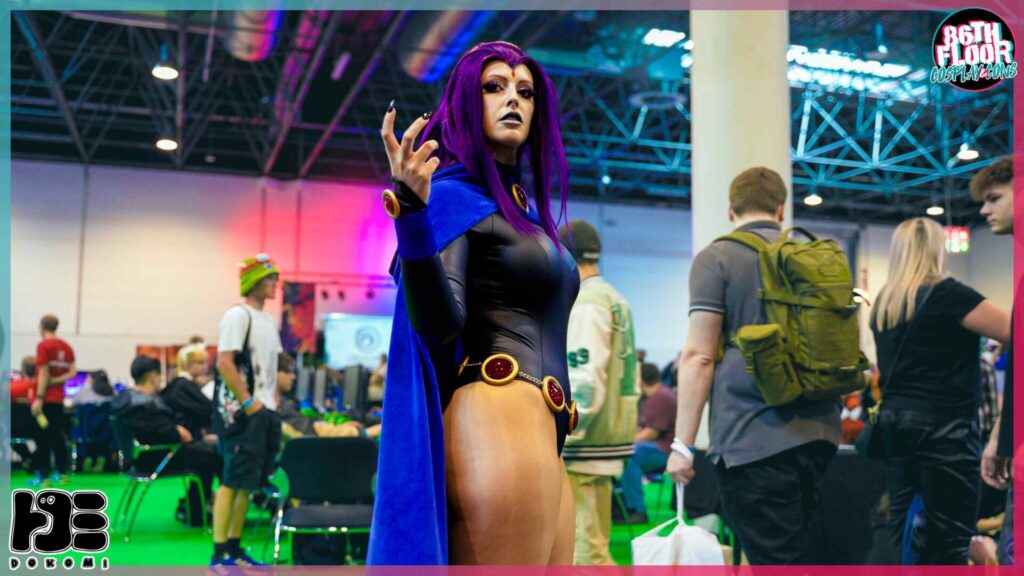 Raven - Teen Titans Cosplayer - Dokomi 2022 - 86th Floor Cosplay and Cons