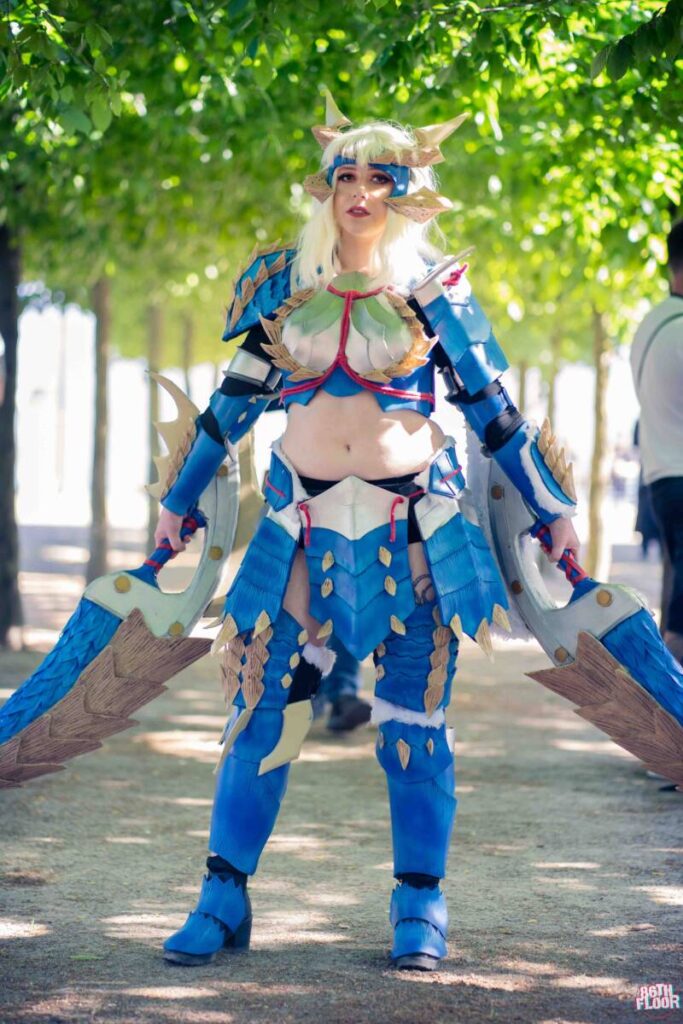 Zinogre Armor - Monster Hunter - Cosplayer at MCM 2022 - 86th Floor Cosplay and Cons