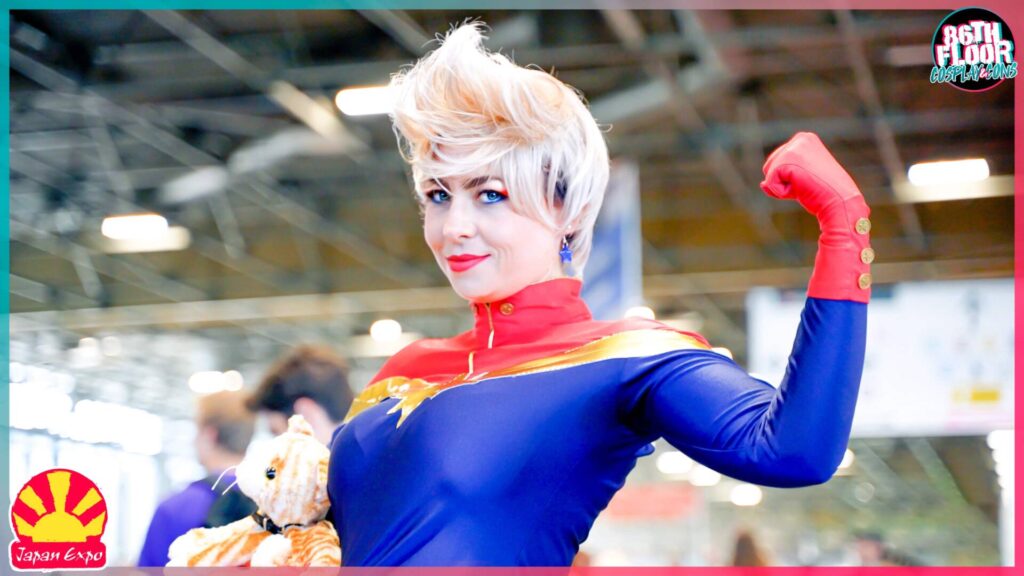 Captain Marvel cosplayer at Japan Expo 2022
