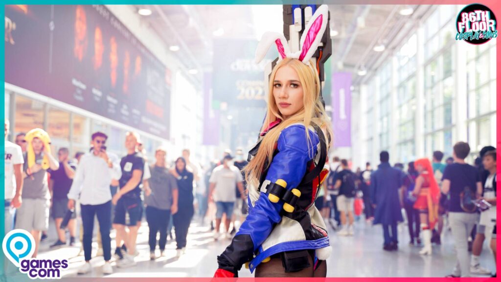 Bunny Soldier 76 - Overwatch Cosplayer at Gamescom 2022 - 86th Floor Cosplay and Cons