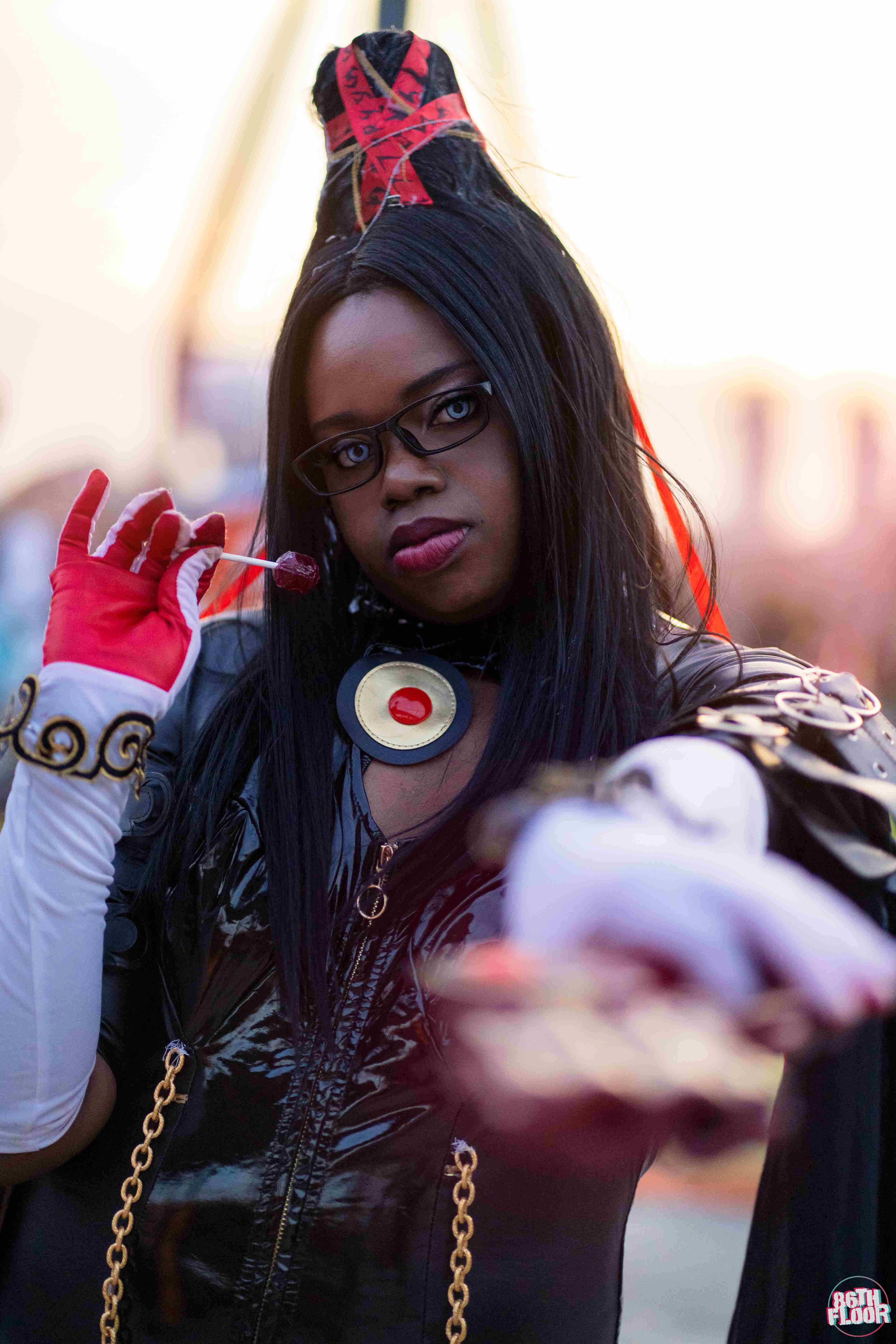 Bayonetta cosplayer from MCM London Comic Con 2022