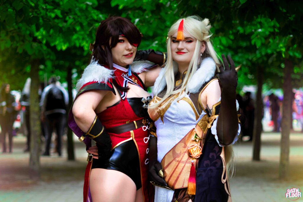 Beidou and Ningguang Genshin Impact MCM London May 2022 86th Floor Cosplay and Cons