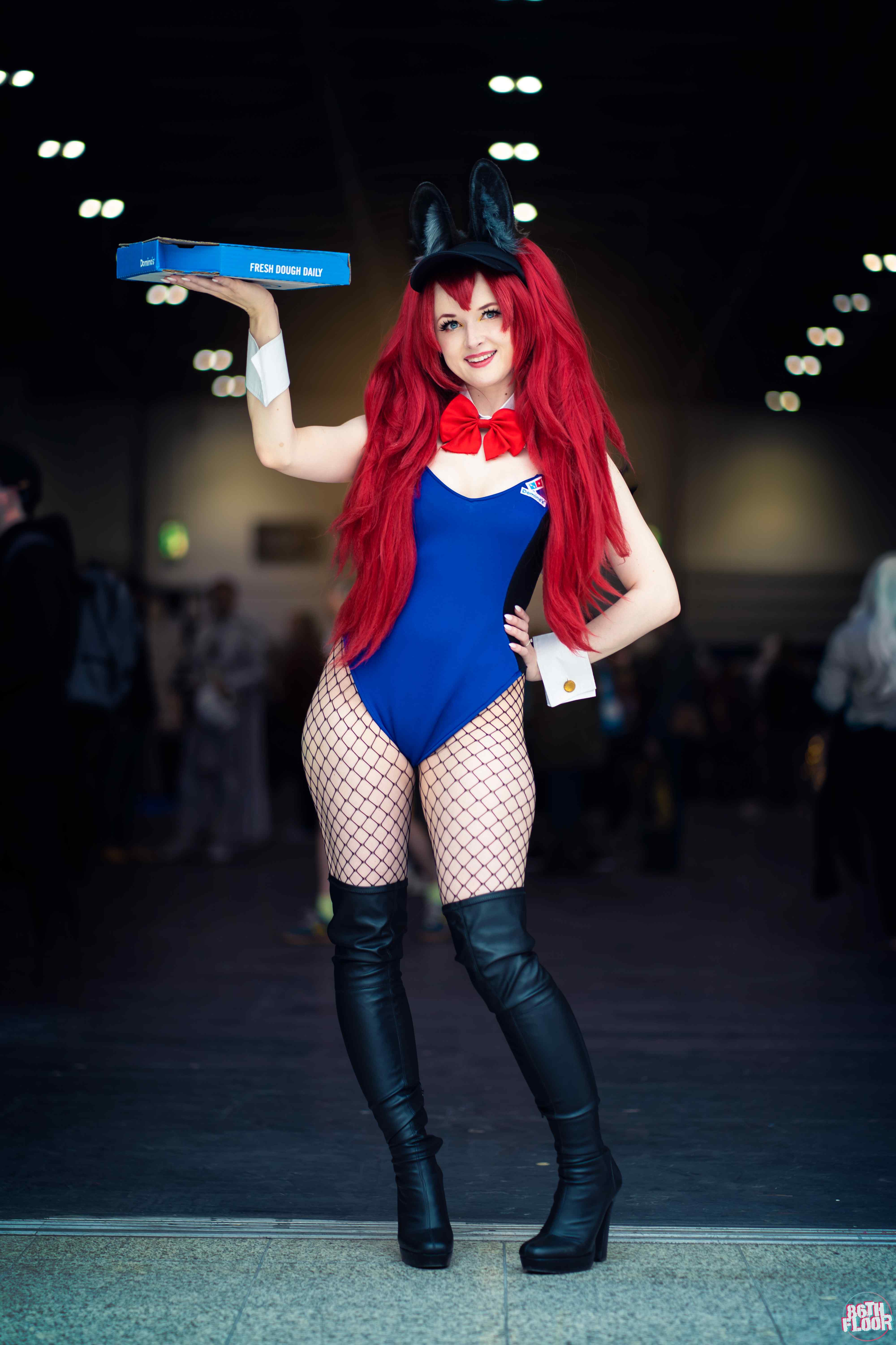 Bunny girl cosplayer from MCM London ComicCon May 2022