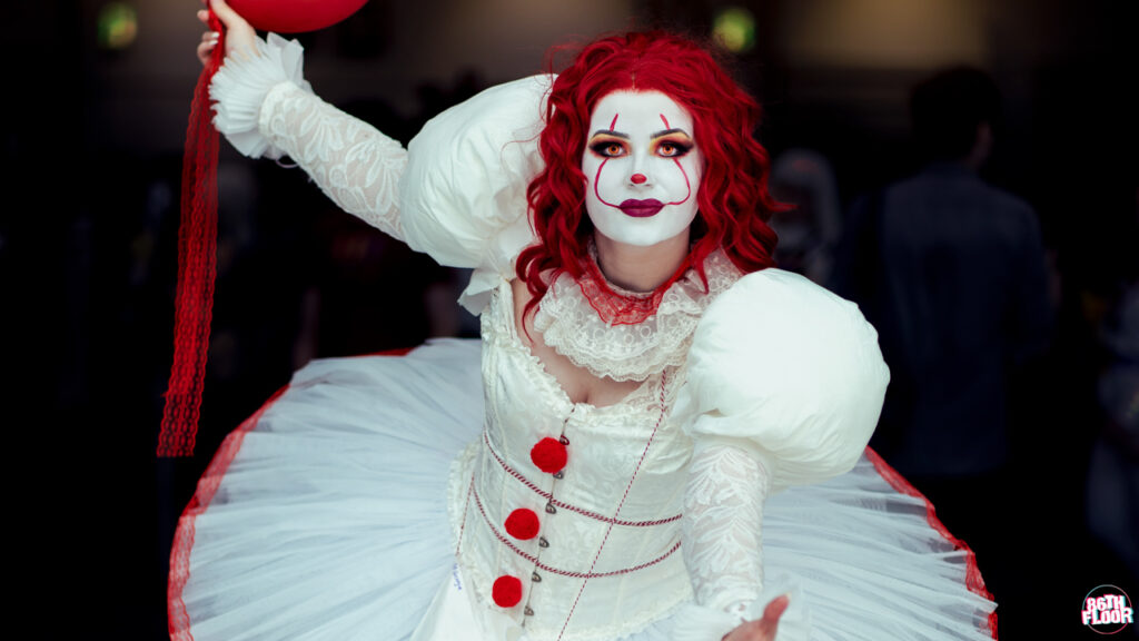 Pennywise IT MCM London May 2022 86th Floor Cosplay and Cons Horizontal