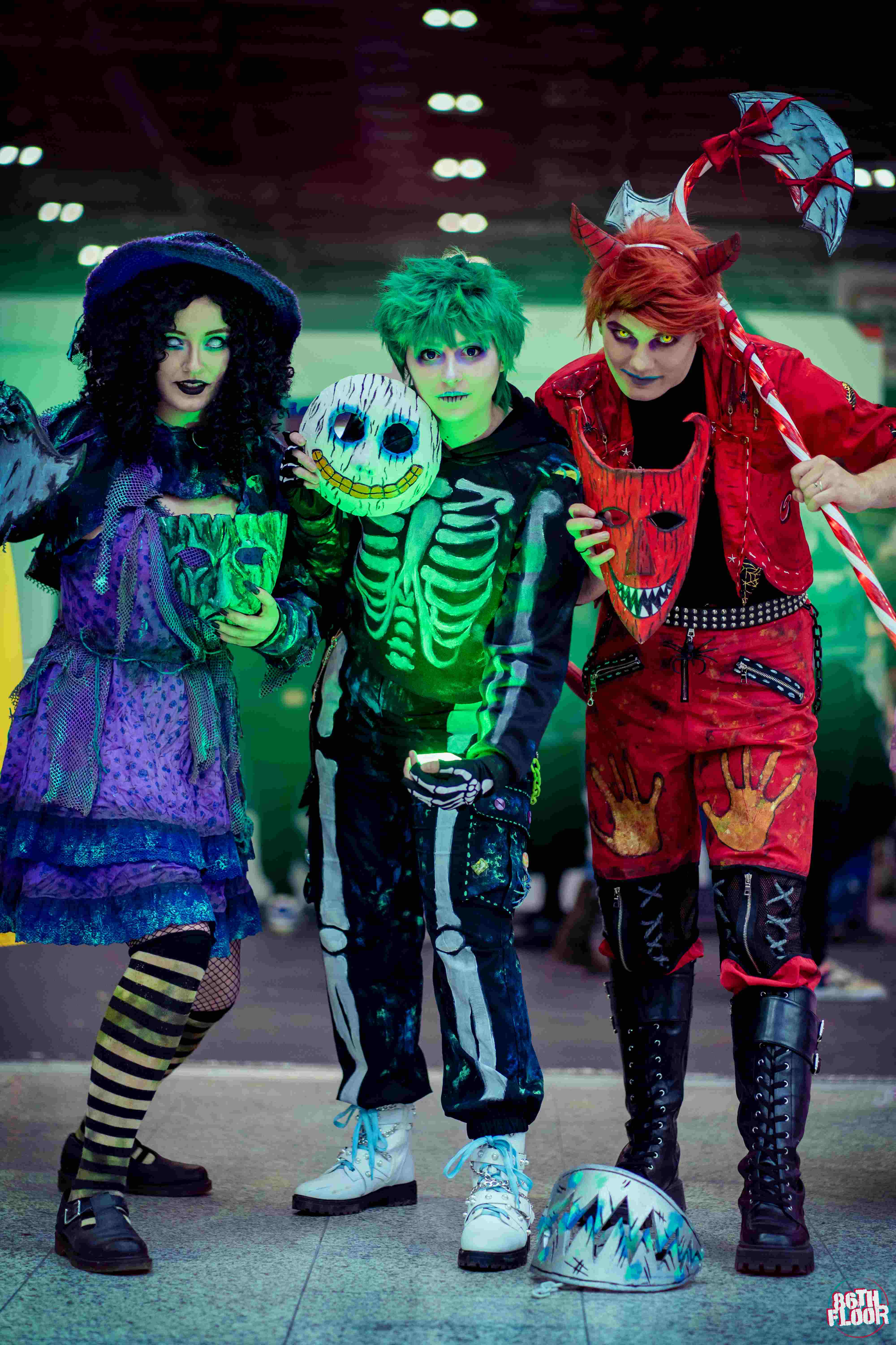 The Nightmare Before Christmas cosplayers at MCM London 2022